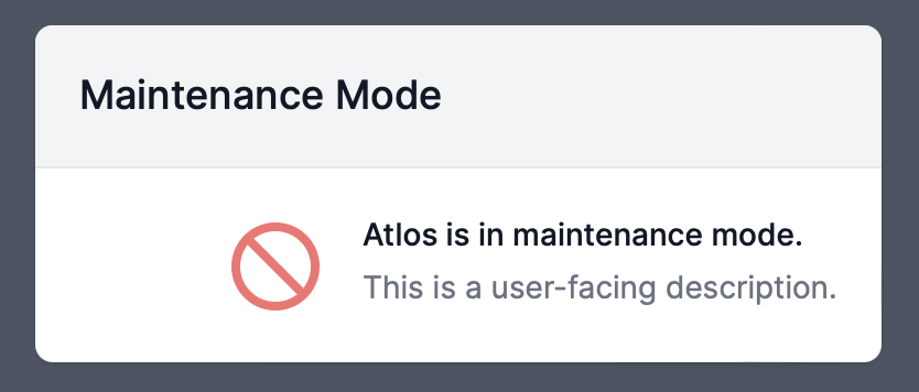 A No Access mode message.